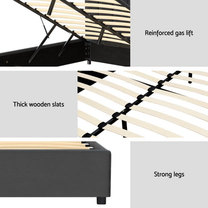Artiss Bed Frame Queen Size Velvet Grey FION BFRAME-H-FION-Q-GY-ABC