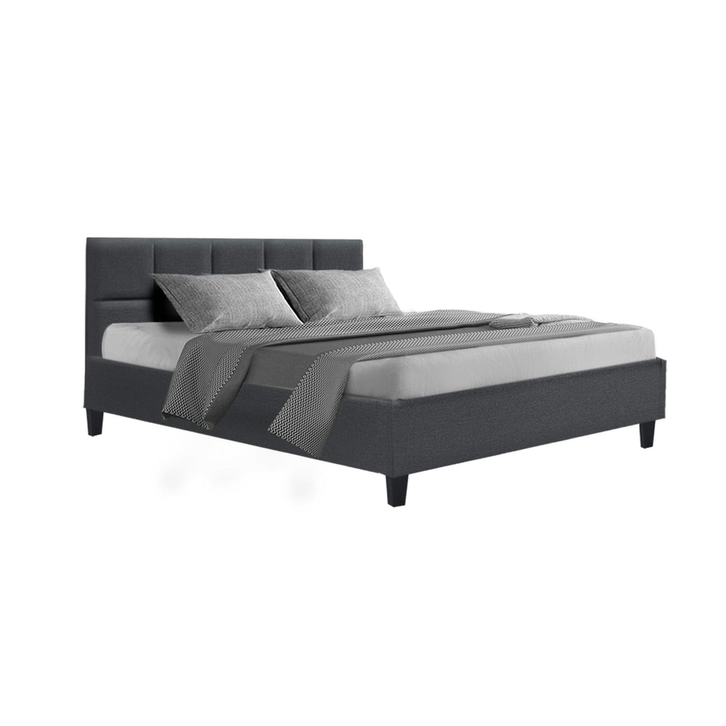 Artiss Bed Frame Queen Size Charcoal TINO BFRAME-H-TINO-Q-CA-AB
