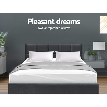 Artiss Bed Frame Queen Size Charcoal TINO BFRAME-H-TINO-Q-CA-AB