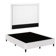 Artiss Queen Bed Frame with Headboard Platform Bed Base Grey Beige Fabric Metal BFRAME-MASON-RIVE-Q-GR