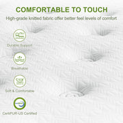 Artiss BedStory AMMY Beige King Bed Frame and Mattress Set