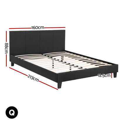 Artiss BedStory Queen Bed Frame Mattress Set Platform Upholstered Hybrid Pocket Coil BFRAME-SET-NEO-PC-34-Q