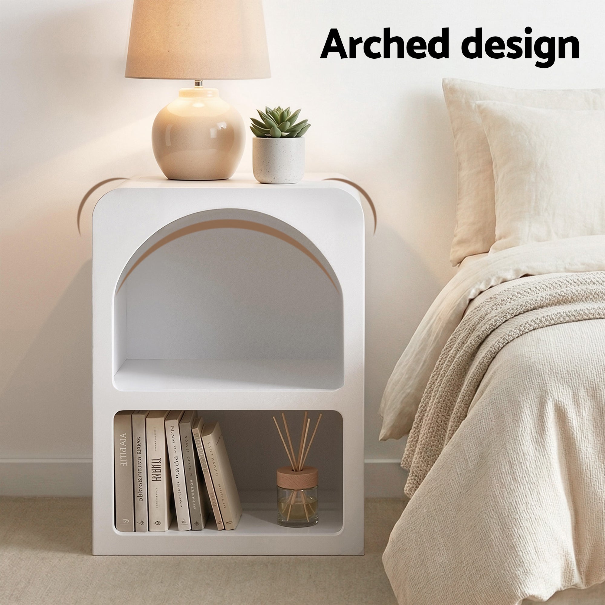 Artiss Bed Frame King Single with 2 Bedside Tables Set Scallop Headboard Pink Velvet Fabric Beds Base BFRAME-SET-ROSY-BSX2-01