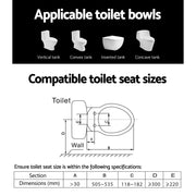 Cefito Bidet Electric Toilet Seat Cover Knob Control BIDET-E-ELEC-B-WH