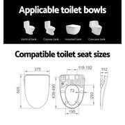Cefito Bidet Electric Toilet Seat Cover Remote Control BIDET-E-ELEC-R-WH