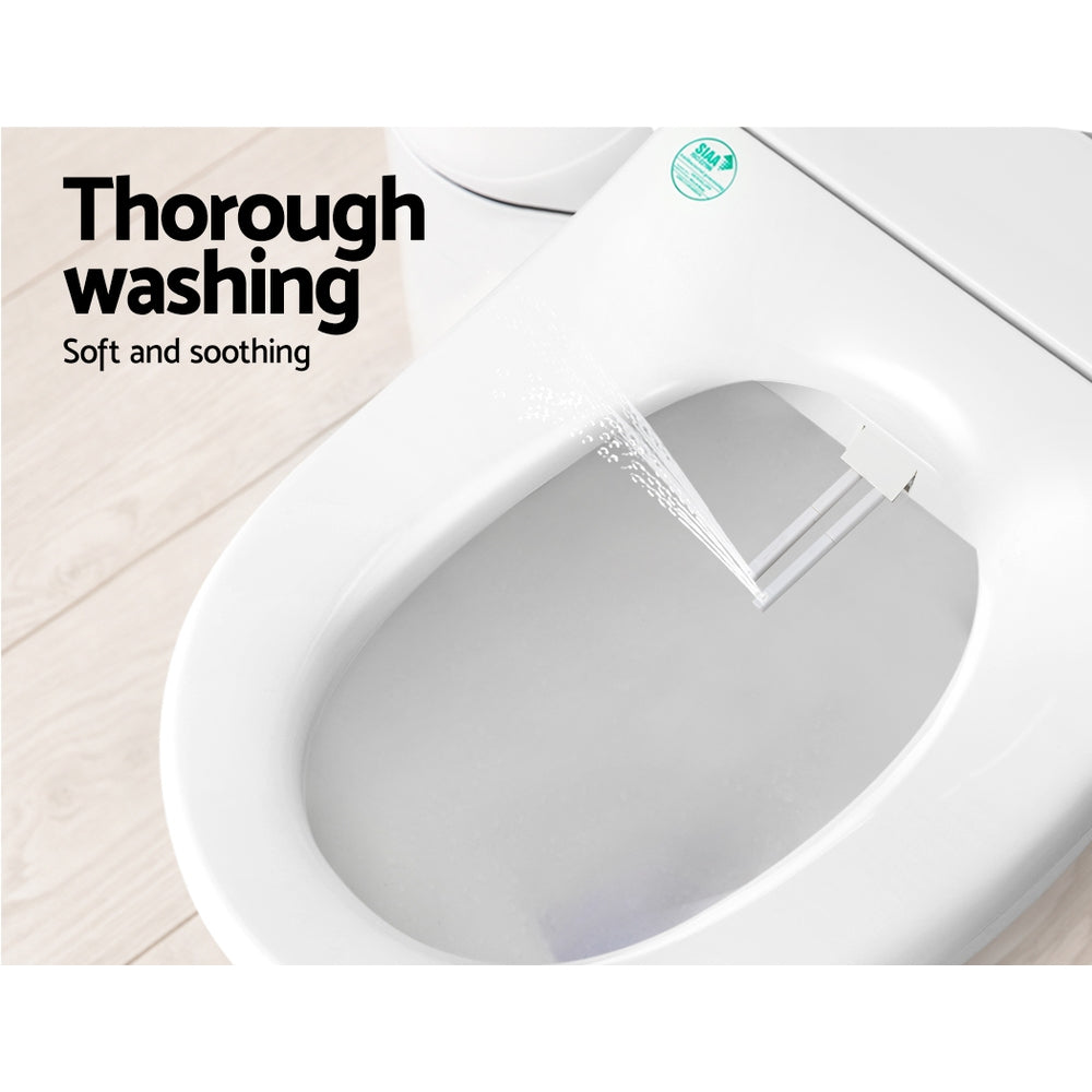 Cefito Non Electric Bidet Toilet Seat Cover Bathroom Spray Water Wash D Shape BIDET-E-N-505D-WH