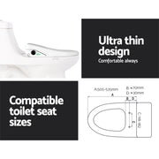 Cefito Electric Bidet Toilet Seat Cover Auto Smart Water Wash Dryer Night Light BIDET-E-N-505V-WH