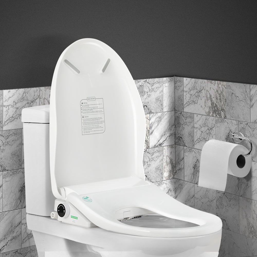 Cefito Electric Bidet Toilet Seat Cover Auto Smart Water Wash Dryer Night Light BIDET-E-N-505V-WH