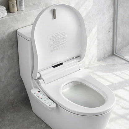 Cefito Smart Electric Bidet Toilet Seat Cover D-Shape SIAA Material Certified BIDET-ELEC-370D-WH