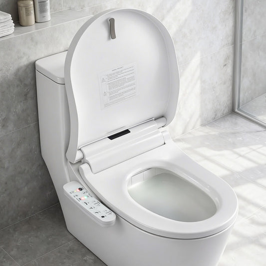 Cefito Smart Electric Bidet Toilet Seat Cover D-Shape SIAA Material Certified BIDET-ELEC-370D-WH