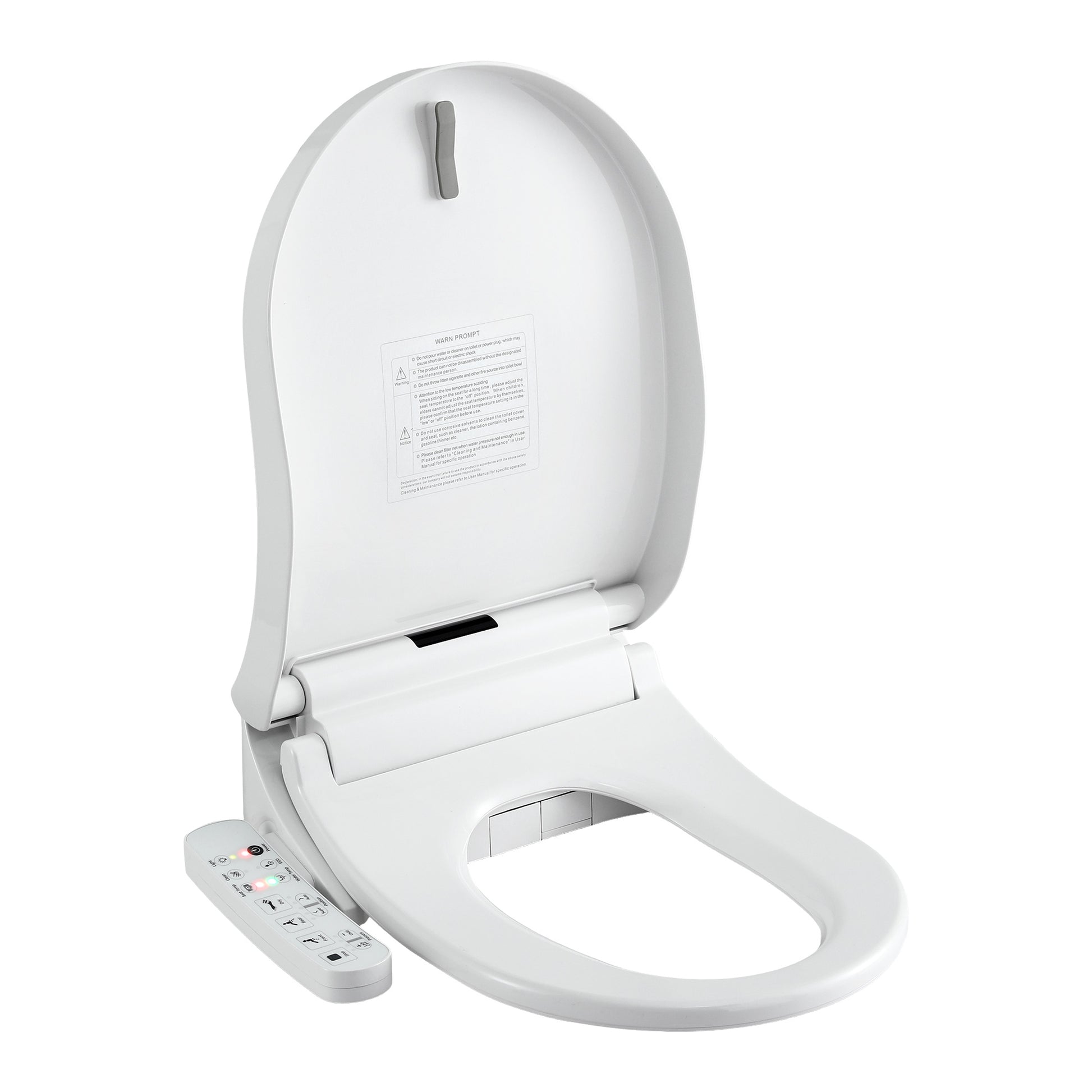 Cefito Smart Electric Bidet Toilet Seat Cover D-Shape SIAA Material Certified BIDET-ELEC-370D-WH
