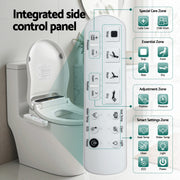 Cefito Smart Electric Bidet Toilet Seat LED Display Heated Dryer WaterMark BIDET-ELEC-371D-WH