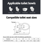 Cefito Electric Bidet Toilet Seat Cover Bathroom Spray Water Wash V Shape BIDET-ELEC-K60-WH