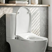 Cefito Non Electric Bidet Toilet Seat D-Shape Dual Nozzle Soft Close WaterMark DIY BIDET-N-ELEC-A108-WH