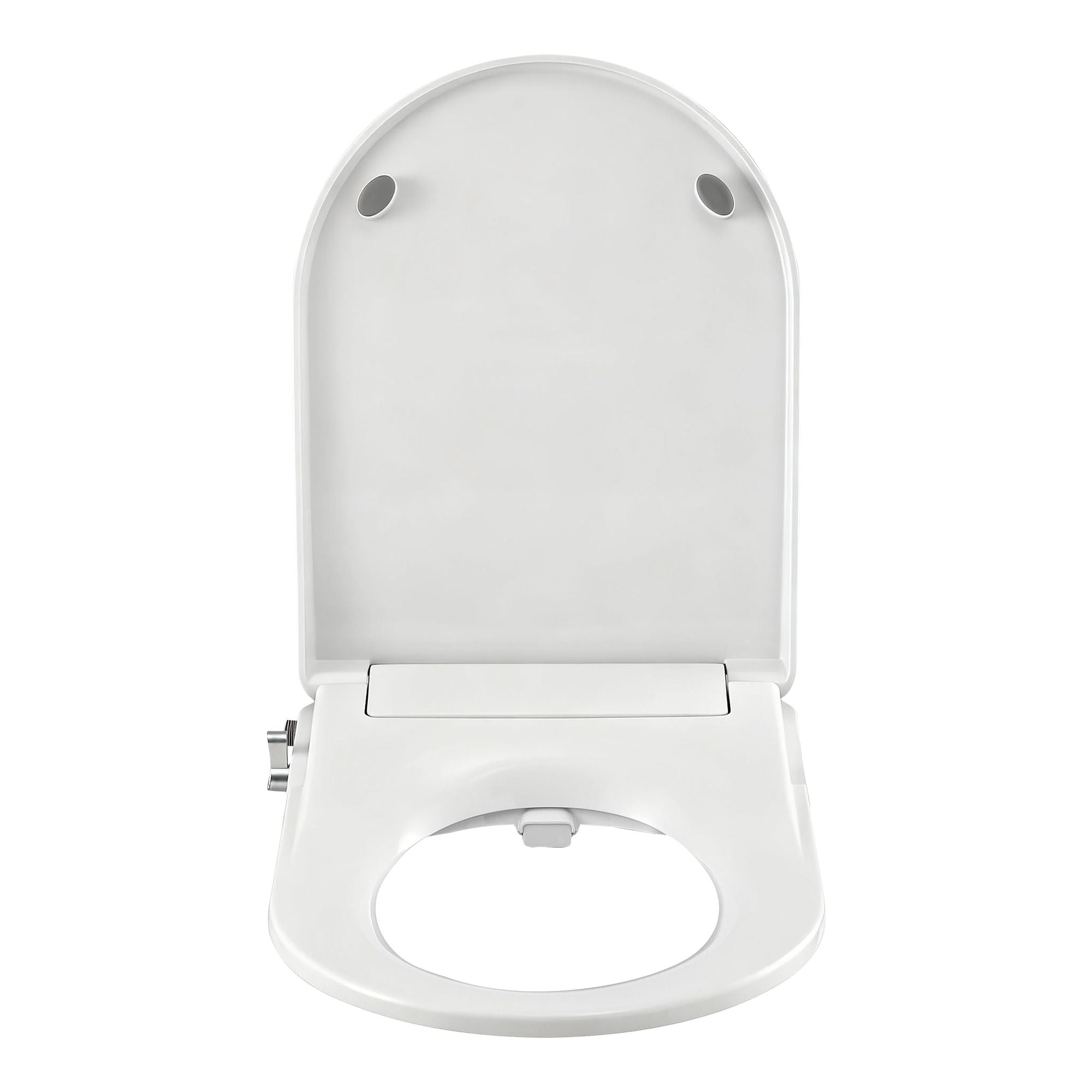Cefito Non Electric Bidet Toilet Seat D-Shape Dual Nozzle Soft Close WaterMark DIY BIDET-N-ELEC-A108-WH