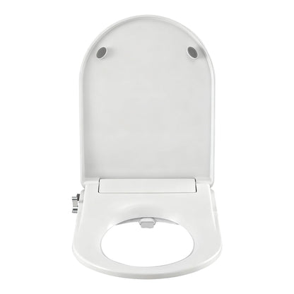 Cefito Non Electric Bidet Toilet Seat D-Shape Dual Nozzle Soft Close WaterMark DIY BIDET-N-ELEC-A108-WH