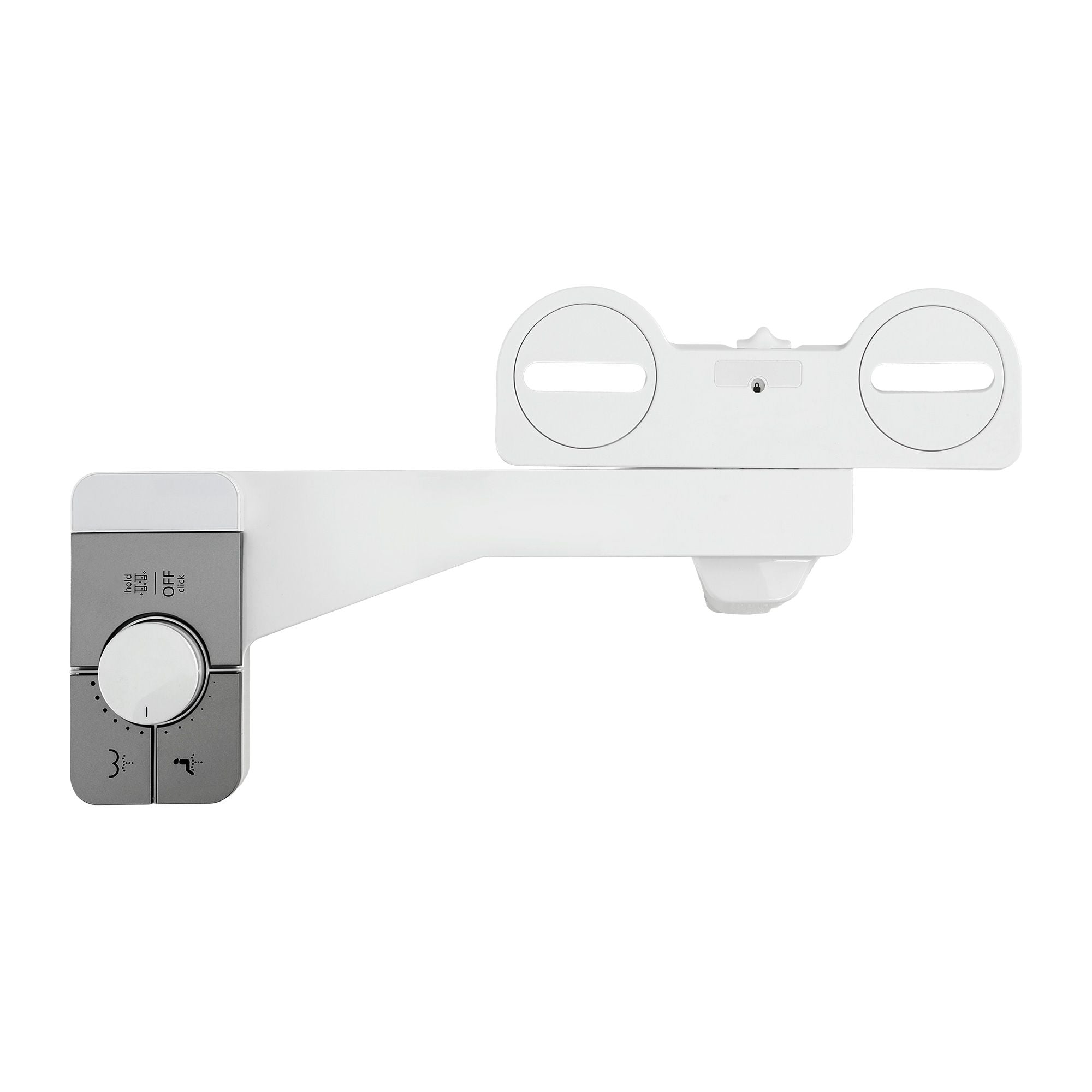 Cefito Non-Electric Ultra-Slim Bidet Attachment Detachable Bidet with Dual Nozzle Frontal & Rear Wash BIDET-PART-B012-WH