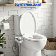 Cefito Non-Electric Ultra-Slim Bidet Attachment Detachable Bidet with Dual Nozzle Frontal & Rear Wash BIDET-PART-B012-WH