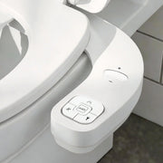 Cefito Ultra-Slim Bidet Attachment Detachable Bidet with Self-Cleaning Dual Nozzle Non-Electric Adjustable BIDET-PART-B014-WH