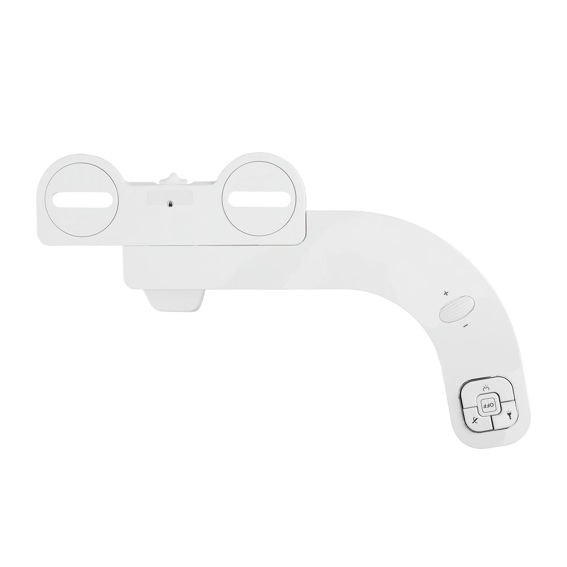 Cefito Ultra-Slim Bidet Attachment Detachable Bidet with Self-Cleaning Dual Nozzle Non-Electric Adjustable BIDET-PART-B014-WH