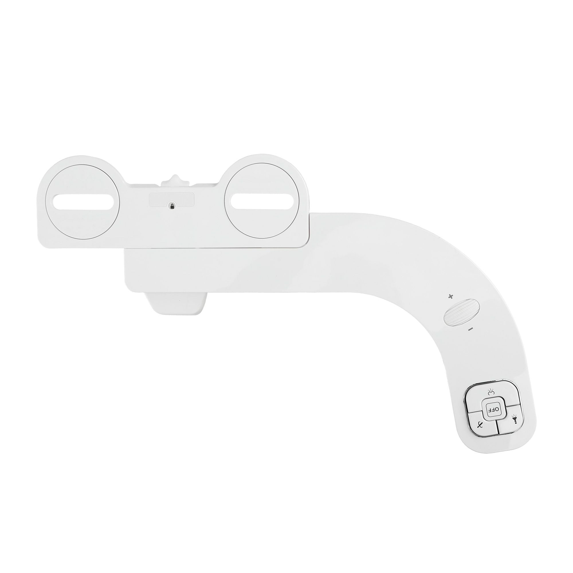 Cefito Ultra-Slim Bidet Attachment Detachable Bidet with Self-Cleaning Dual Nozzle Non-Electric Adjustable BIDET-PART-B014-WH
