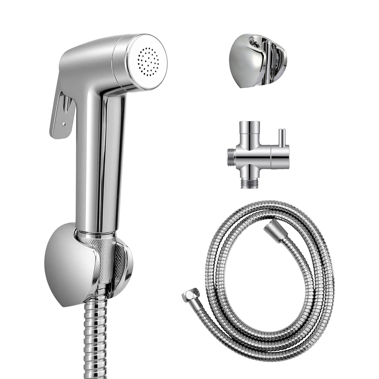 Cefito Handheld Bidet Sprayer for Toilet 1.5m Stainless Steel Hose Jet Spray for Feminine Wash Cloth Diaper BIDET-PART-SPRAY-SV