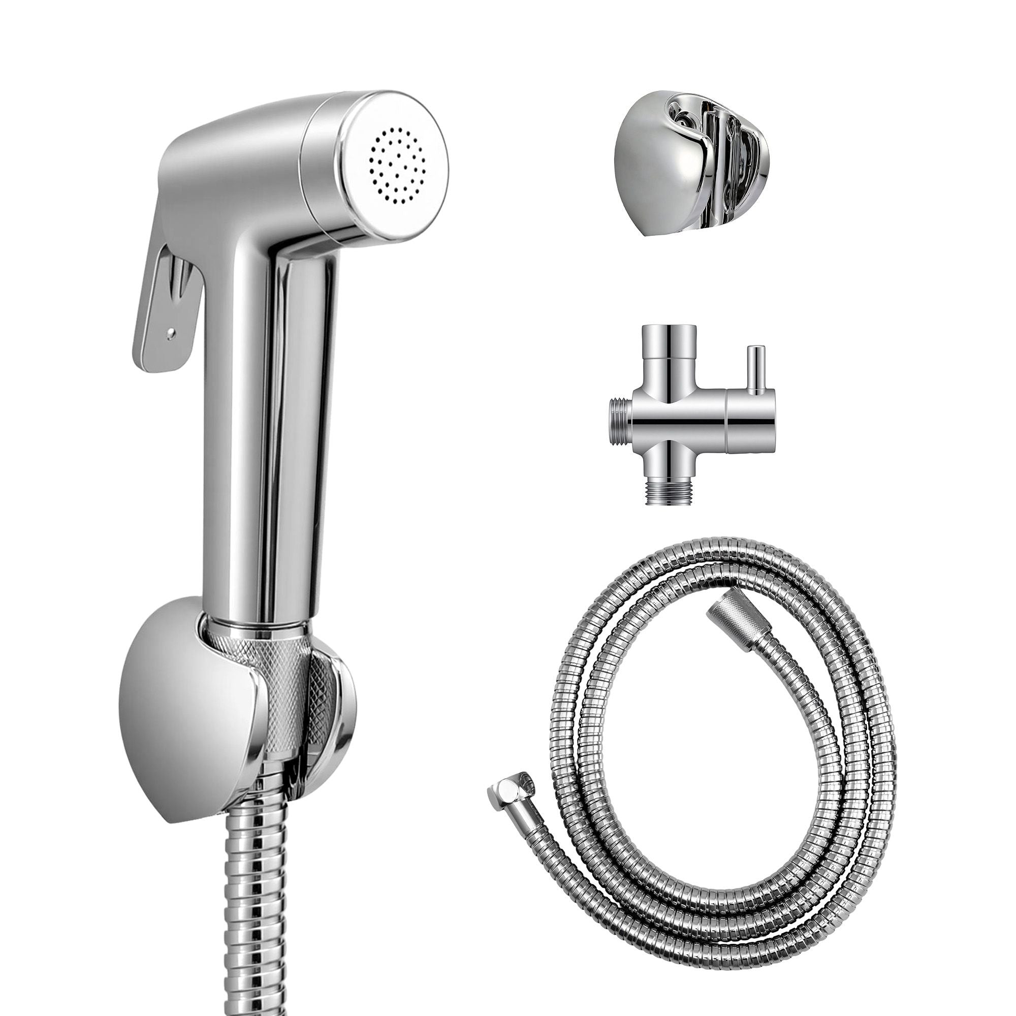 Cefito Handheld Bidet Sprayer for Toilet 1.5m Stainless Steel Hose Jet Spray for Feminine Wash Cloth Diaper BIDET-PART-SPRAY-SV