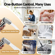 Cefito Handheld Bidet Sprayer for Toilet 1.5m Stainless Steel Hose Jet Spray for Feminine Wash Cloth Diaper BIDET-PART-SPRAY-SV