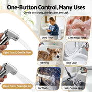 Cefito Handheld Bidet Sprayer for Toilet 1.5m Stainless Steel Hose Jet Spray for Feminine Wash Cloth Diaper BIDET-PART-SPRAY-SV