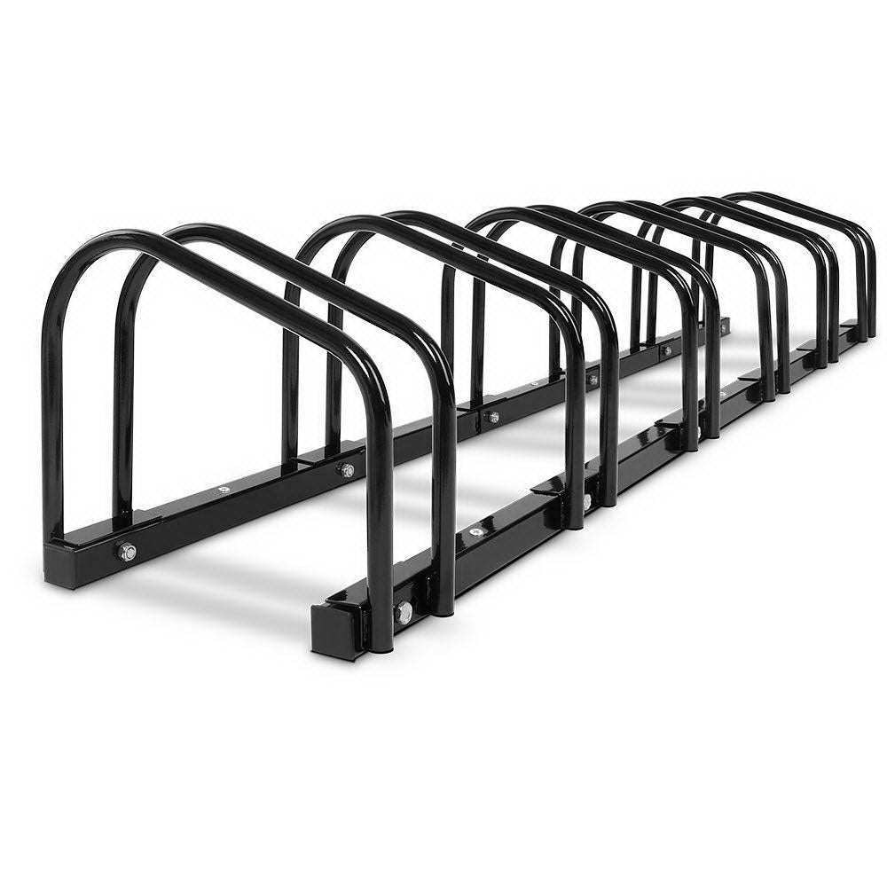 Weisshorn 6 Bike Stand Rack Bicycle Storage Floor Parking Holder Cycling Black BIKE-6-BK