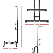Weisshorn 4-in-1 Bike Parking Stand Vertical Floor Storage Rack for 24"-27.5" Bicycles, Adjustable Height BIKE-STD-BK