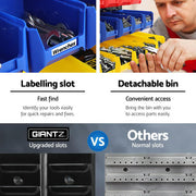 Giantz 24 Storage Bin Rack Wall Mounted BIN-WALL-24