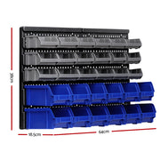 Giantz 60 Storage Bin Rack Wall Mounted BIN-WALL-30X2