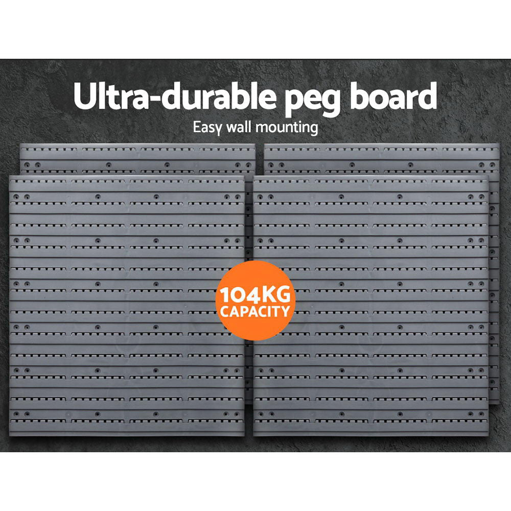 Giantz 88 Storage Bin Rack Wall Mounted BIN-WALL-44X2