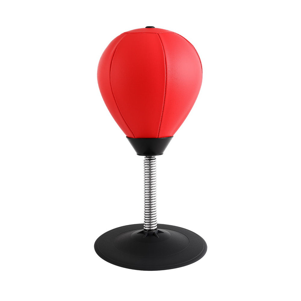 Everfit Desktop Punching Boxing Bag Stand Set with Pump Swivel Speed Balls BOXING-A-DESKTOP-RD