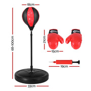 Everfit Punching Boxing Bag Stand Set Gloves with Pump Height Adjustable BOXING-A-KID-RD