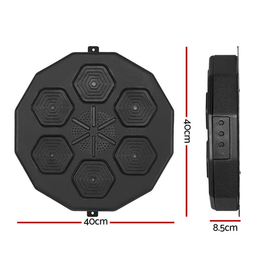 Everfit Music Boxing Machine Bluetooth Target Punching USB Chargeable Home Gym BOXING-A-MUSIC-BK