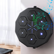Everfit Music Boxing Machine Bluetooth Target Punching USB Chargeable Home Gym BOXING-A-MUSIC-BK