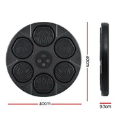 Everfit Music Boxing Machine Bluetooth Wall-Mounted Punch Target with LED Display & Gloves BOXING-A-MUSIC-TS-BK