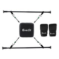 Everfit Doorway Punching Bag Adjustable Apartment Friendly with Boxing Gloves Black BOXING-A-PAD-BK