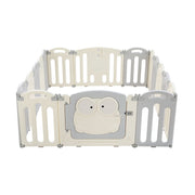 Keezi Baby Playpen 16 Panels Foldable Toddler Fence Safety Play Activity Centre BP-B-20211-16P-GR