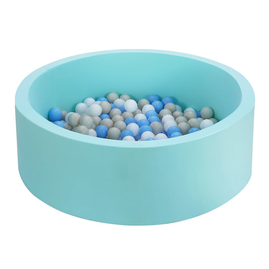 Keezi Kids Ball Pit 90x30cm Ocean Foam Play Pool Barrier Toys Children Blue BPOOL-A-7033-BL