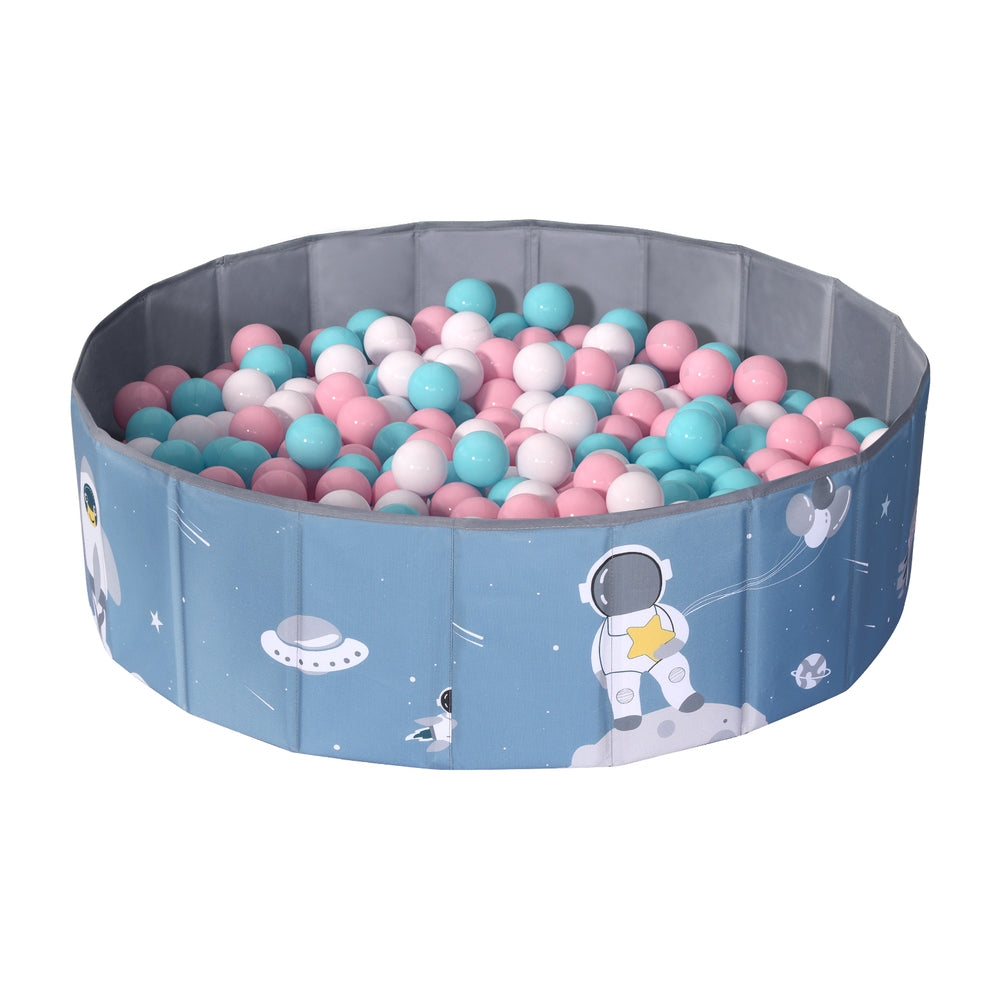Keezi Kids Ball Pool Pit Toddler Play Foldable Child Playhouse Storage Bag Blue BPOOL-B-814-BU