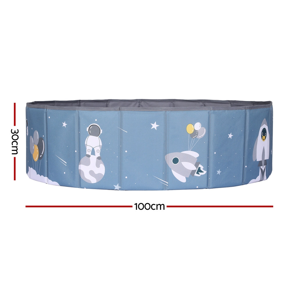 Keezi Kids Ball Pool Pit Toddler Play Foldable Child Playhouse Storage Bag Blue BPOOL-B-814-BU