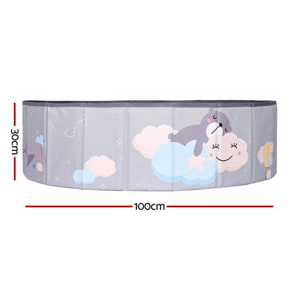 Keezi Kids Ball Pool Pit Toddler Ocean Play Foldable Child Playhouse Storage Bag BPOOL-B-814-GR