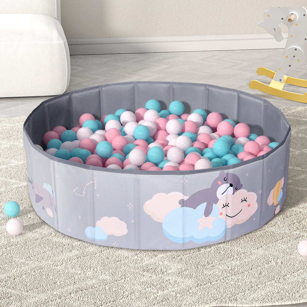 Keezi Kids Ball Pool Pit Toddler Ocean Play Foldable Child Playhouse Storage Bag BPOOL-B-814-GR