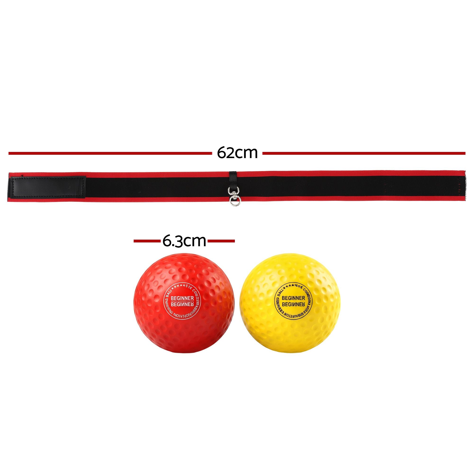 Everfit Boxing Reflex Ball Headband Hand Eye Coordination Stress Relief 2 Balls