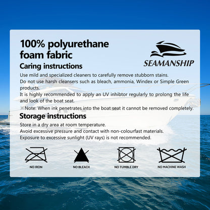 Seamanship 2X Folding Boat Seats with 2X Adjustable Pedestals 55-75cm Marine Swivel Low Back 13cm Padding BS-86202-GC-40-5575X2