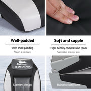 Seamanship 2X Folding Boat Seats Marine Seat Swivel High Back 12cm Padding Black BS-86522-BK
