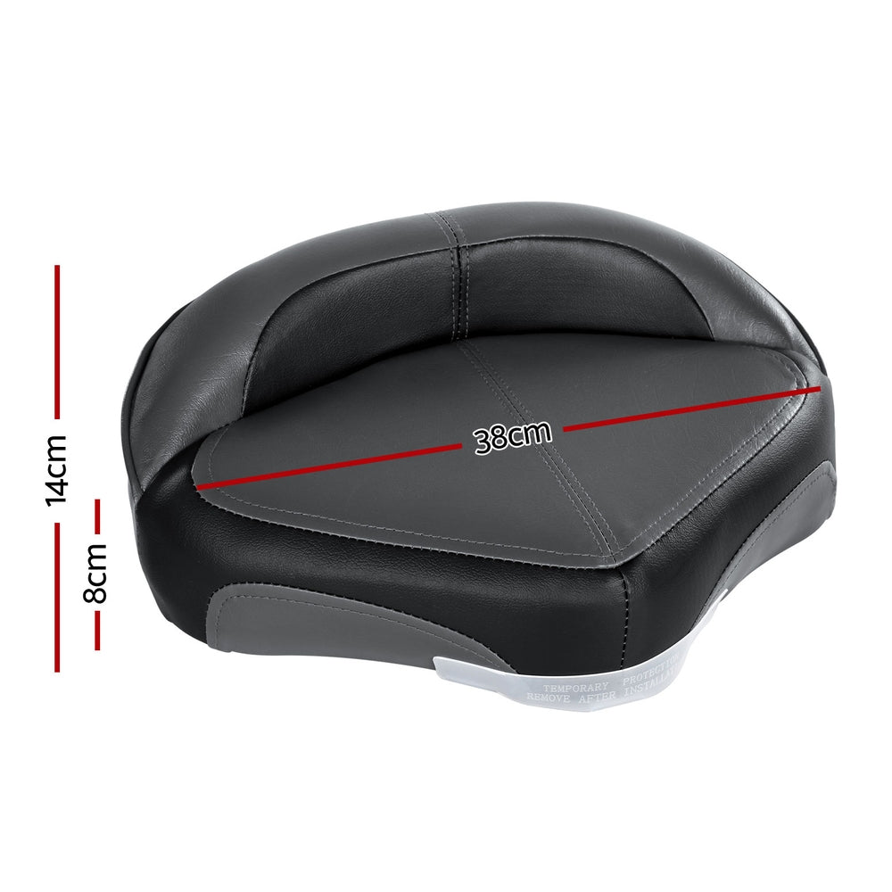 Seamanship Stand Up Lean Boat Seats Casting Fishing Seat Swivel 8cm Padding Grey BS-B-CAST-GC